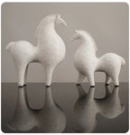 Abstract Horse Sculpture - Black Modern Art, alternate view - House Of Avana