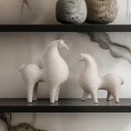 Abstract Horse Sculpture - Black Modern Art, lifestyle image - House Of Avana