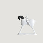 Horse Statue - Modern Bronze Equestrian Figurine, back view - House Of Avana