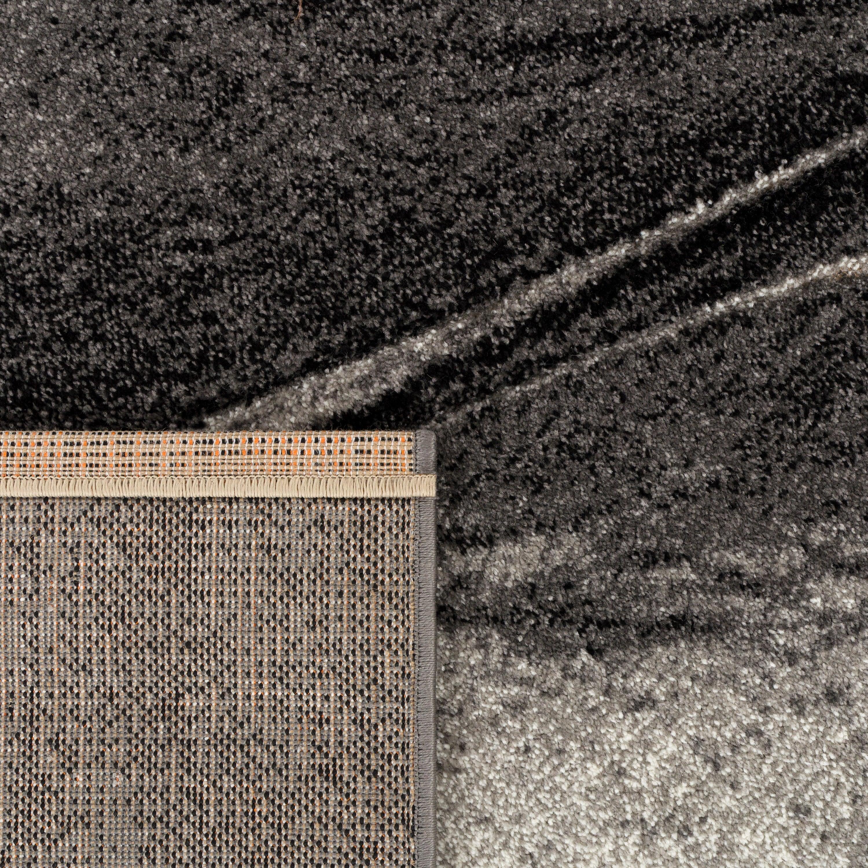 Modern Living Room Rug Brilliance Abstract Design - Grey, detail shot - House Of Avana