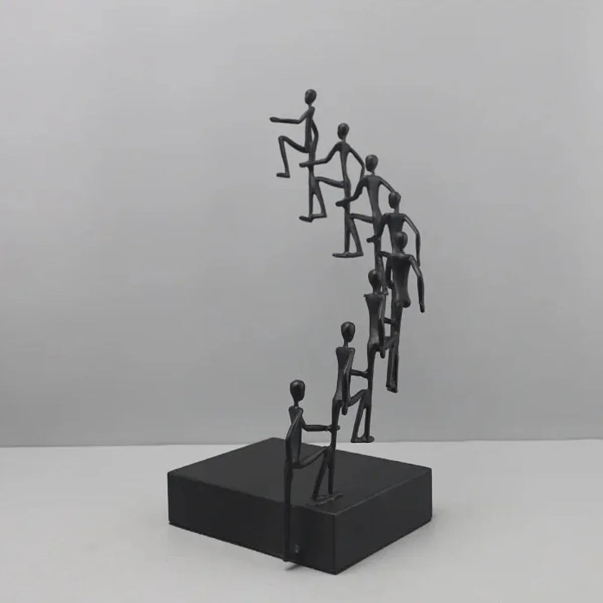 Modern Metal Climbing Figures Sculpture – Inspirational Abstract Home Decor | Iron Figure Sculpture | scale view | Abstract home decor | House of Avana