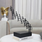 Modern Metal Climbing Figures Sculpture – Inspirational Abstract Home Decor | Iron Figure Sculpture | texture detail | Abstract home decor | House of Avana