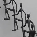 Modern Metal Climbing Figures Sculpture – Inspirational Abstract Home Decor | Iron Figure Sculpture | product view 16 | Abstract home decor | House of Avana