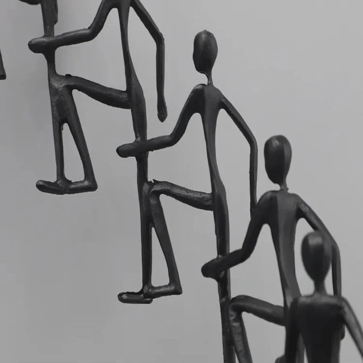 Modern Metal Climbing Figures Sculpture – Inspirational Abstract Home Decor | Iron Figure Sculpture | product view 16 | Abstract home decor | House of Avana