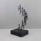 Modern Metal Climbing Figures Sculpture – Inspirational Abstract Home Decor | Iron Figure Sculpture | product view 18 | Abstract home decor | House of Avana