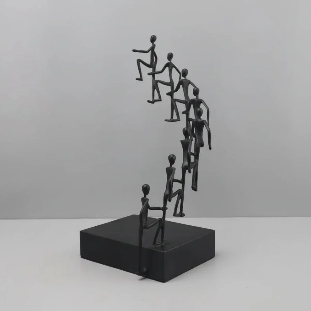 Modern Metal Climbing Figures Sculpture – Inspirational Abstract Home Decor | Iron Figure Sculpture | product view 18 | Abstract home decor | House of Avana