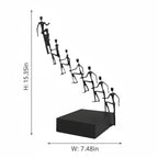 Modern Metal Climbing Figures Sculpture – Inspirational Abstract Home Decor | Iron Figure Sculpture | product view 19 | Abstract home decor | House of Avana