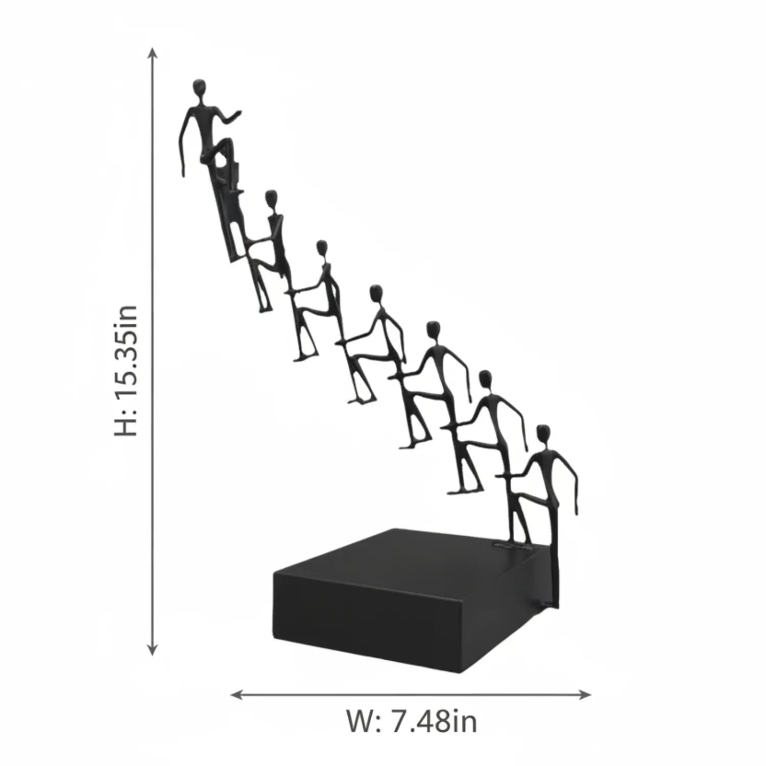 Modern Metal Climbing Figures Sculpture – Inspirational Abstract Home Decor | Iron Figure Sculpture | product view 19 | Abstract home decor | House of Avana