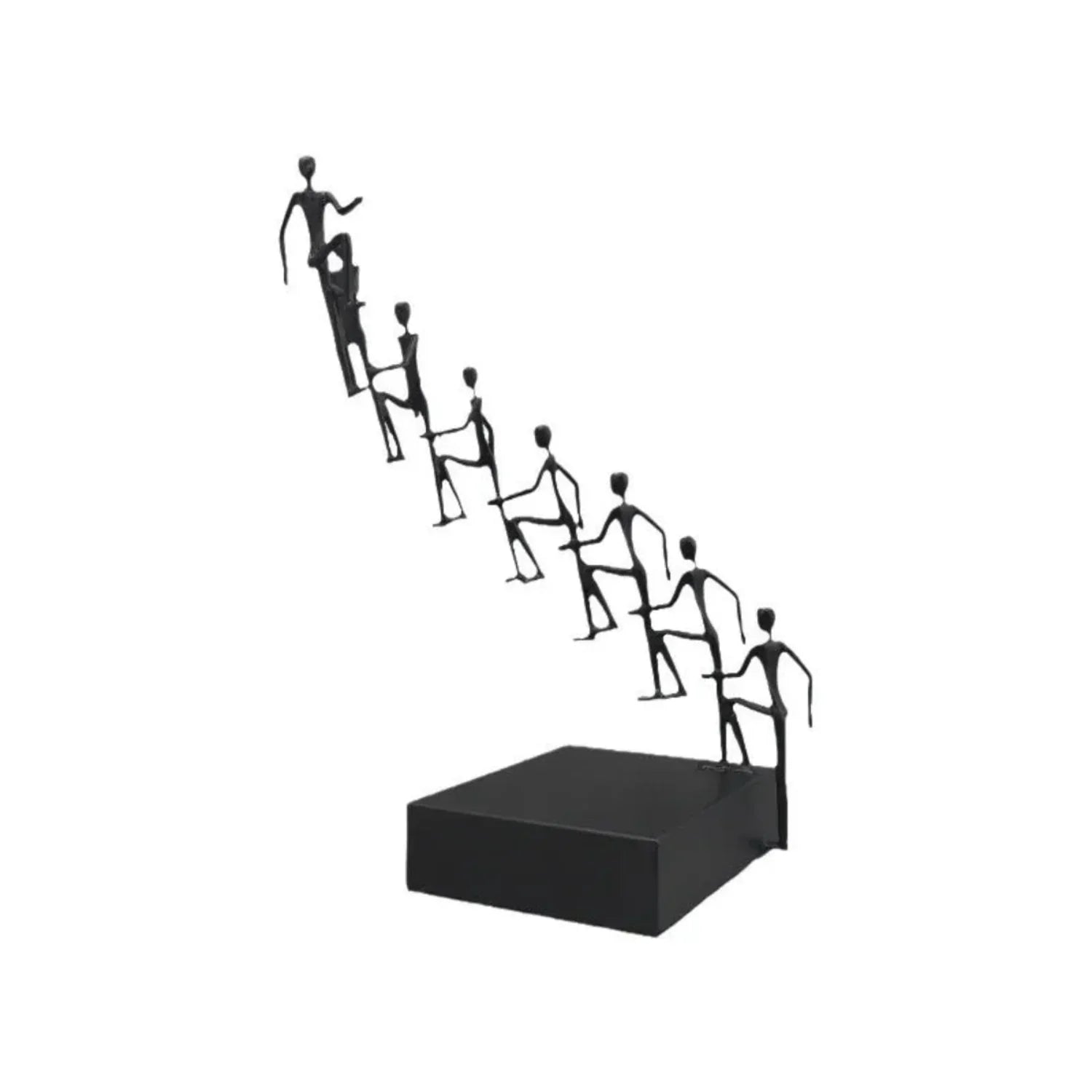 Modern Metal Climbing Figures Sculpture – Inspirational Abstract Home Decor | Iron Figure Sculpture | side view | Abstract home decor | House of Avana