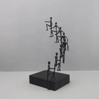 Modern Metal Climbing Figures Sculpture – Inspirational Abstract Home Decor | Iron Figure Sculpture | detail view | Abstract home decor | House of Avana