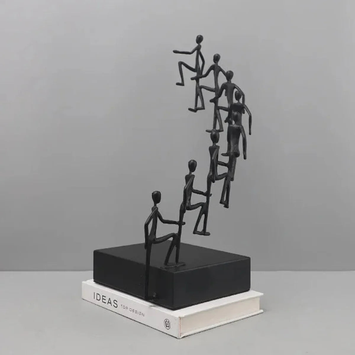 Modern Metal Climbing Figures Sculpture – Inspirational Abstract Home Decor | Iron Figure Sculpture | close-up | Abstract home decor | House of Avana