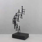 Modern Metal Climbing Figures Sculpture – Inspirational Abstract Home Decor | Iron Figure Sculpture | in-room display | Abstract home decor | House of Avana