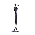 Abstract Statue - Iron Reading Figure, lifestyle image - House Of Avana