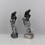 Crystal Figure - Transparent Ladder Desk Sculpture, detail shot - House Of Avana