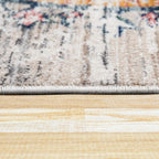 Modern Vintage Rug Oriental Look Abstract Beige Grey Orange RugYourHome