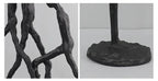 Abstract Figurine - Black Modern Movement Decor, texture detail - House Of Avana