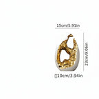 Modern White Figurine with Gold Accents for Your Stylish Home