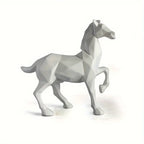 Ornament - White Horse Artwork Design, top view - House Of Avana