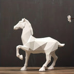 Ornament - White Horse Artwork Design, front view - House Of Avana