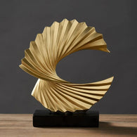 Modern Decorative Abstract Sculpture for Home Decor Golden