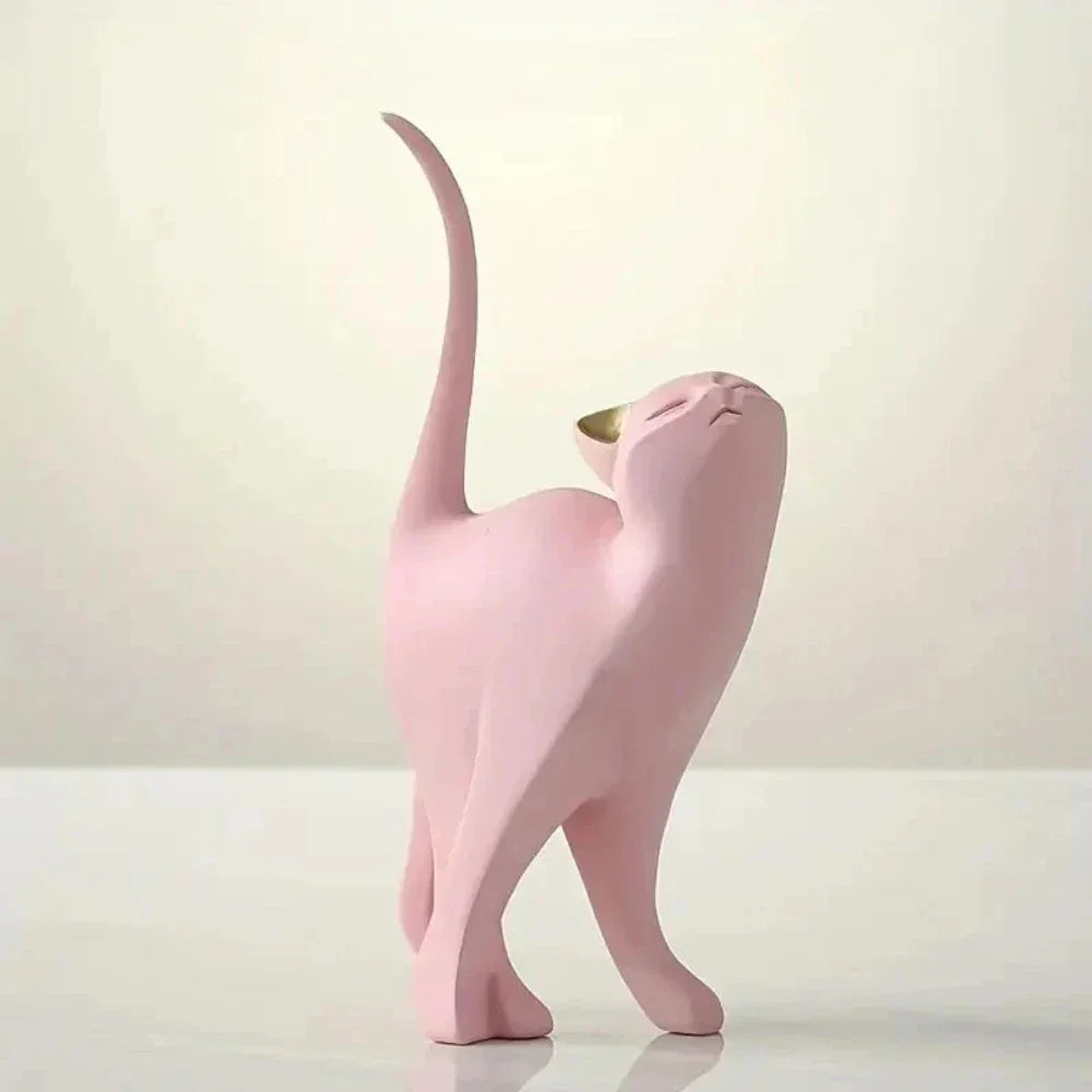 Modern Artistic Cat Figurine - House Of Avana