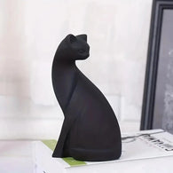 Modern Artistic Cat Figurine Black A