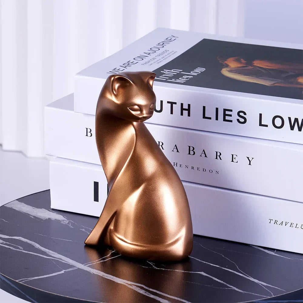 Modern Artistic Cat Figurine - House Of Avana