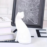 Modern Artistic Cat Figurine White A House Of Avana
