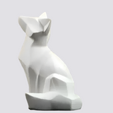 Modern Geometric Fox Sculpture Statue A - Small