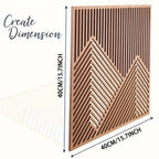 Finished Line Mountain Wall Decor 2pcs - 15.75inch House Of Avana
