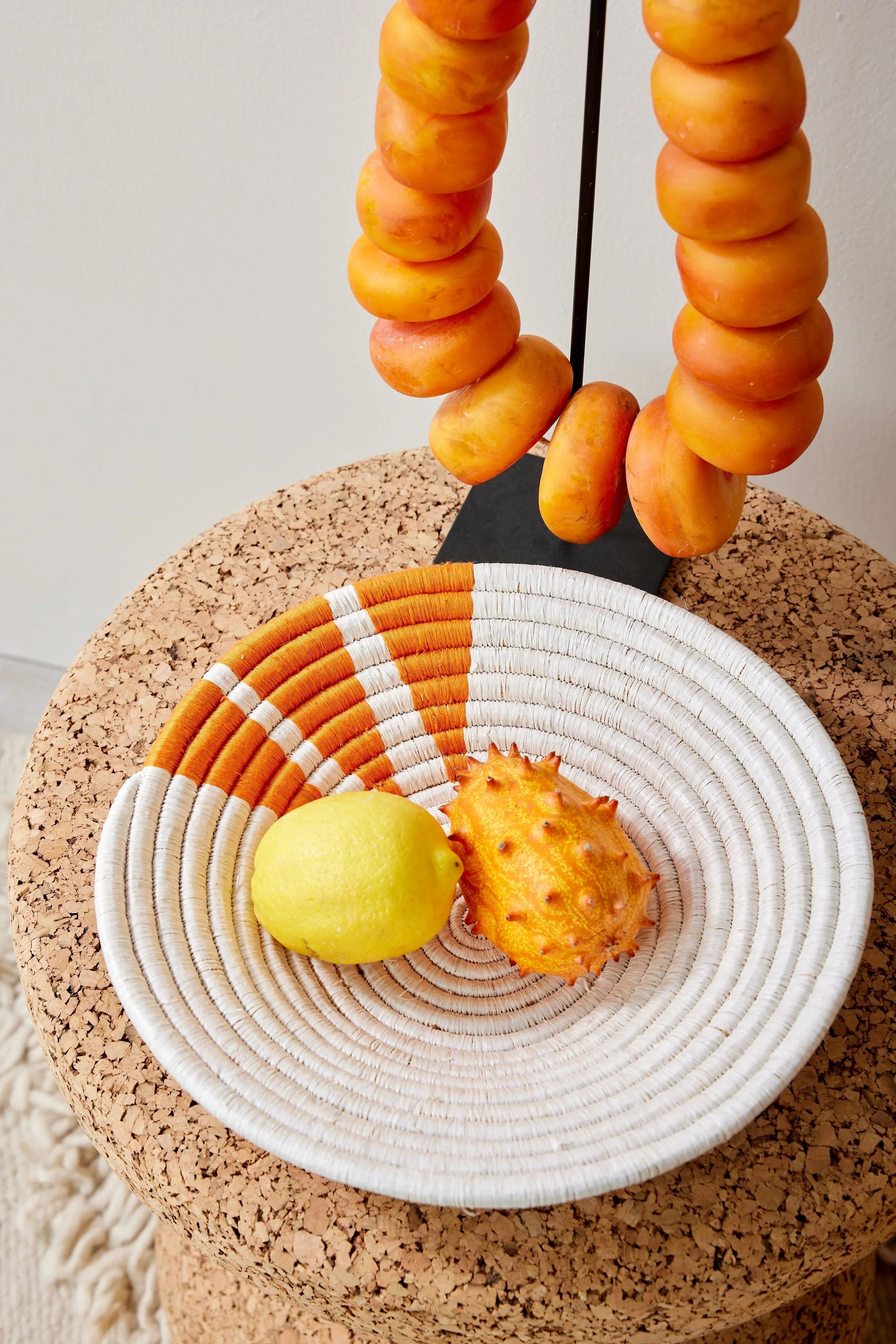 Moja Orange Wall Basket Kanju Interiors