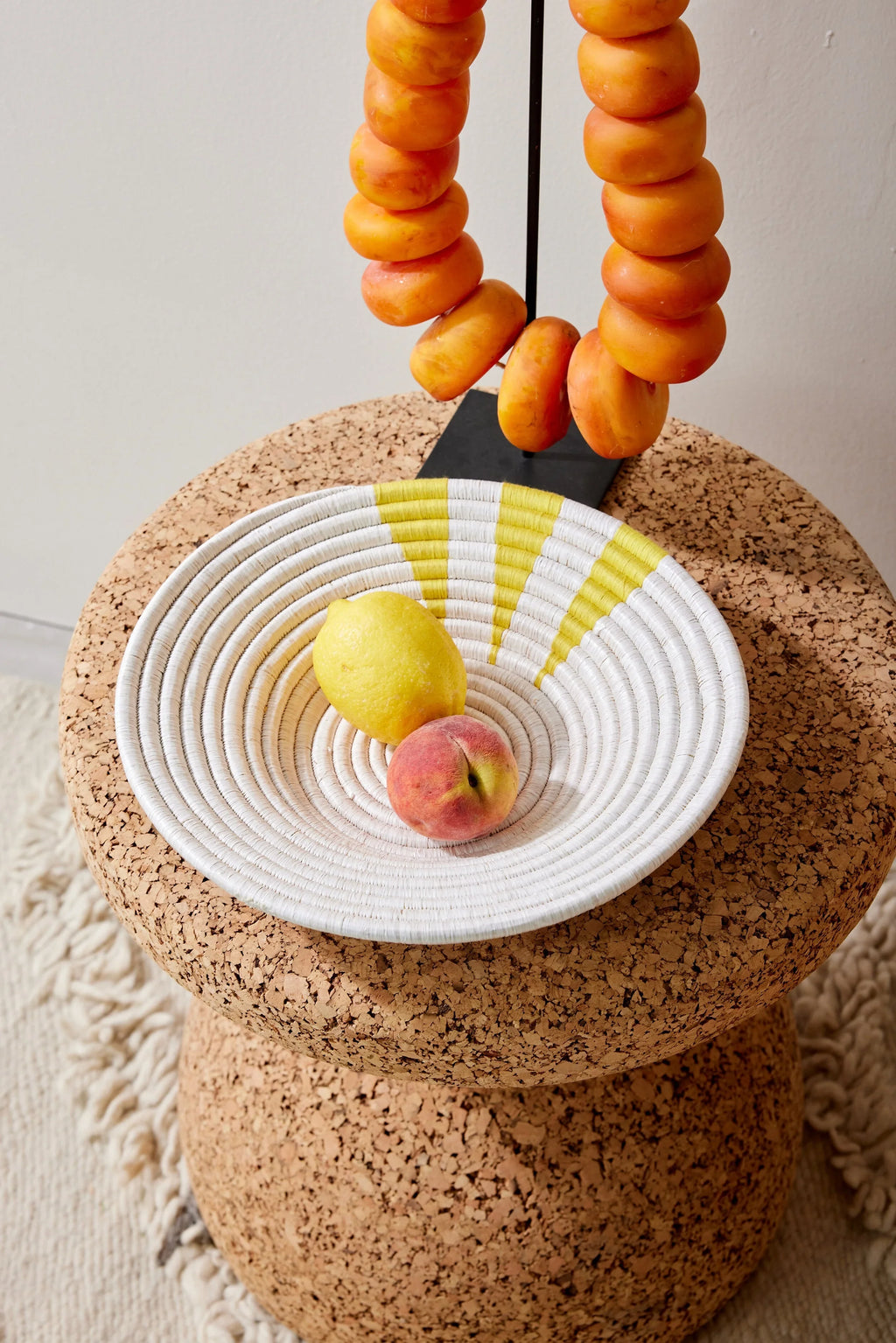 Moja Yellow Wall Basket Kanju Interiors