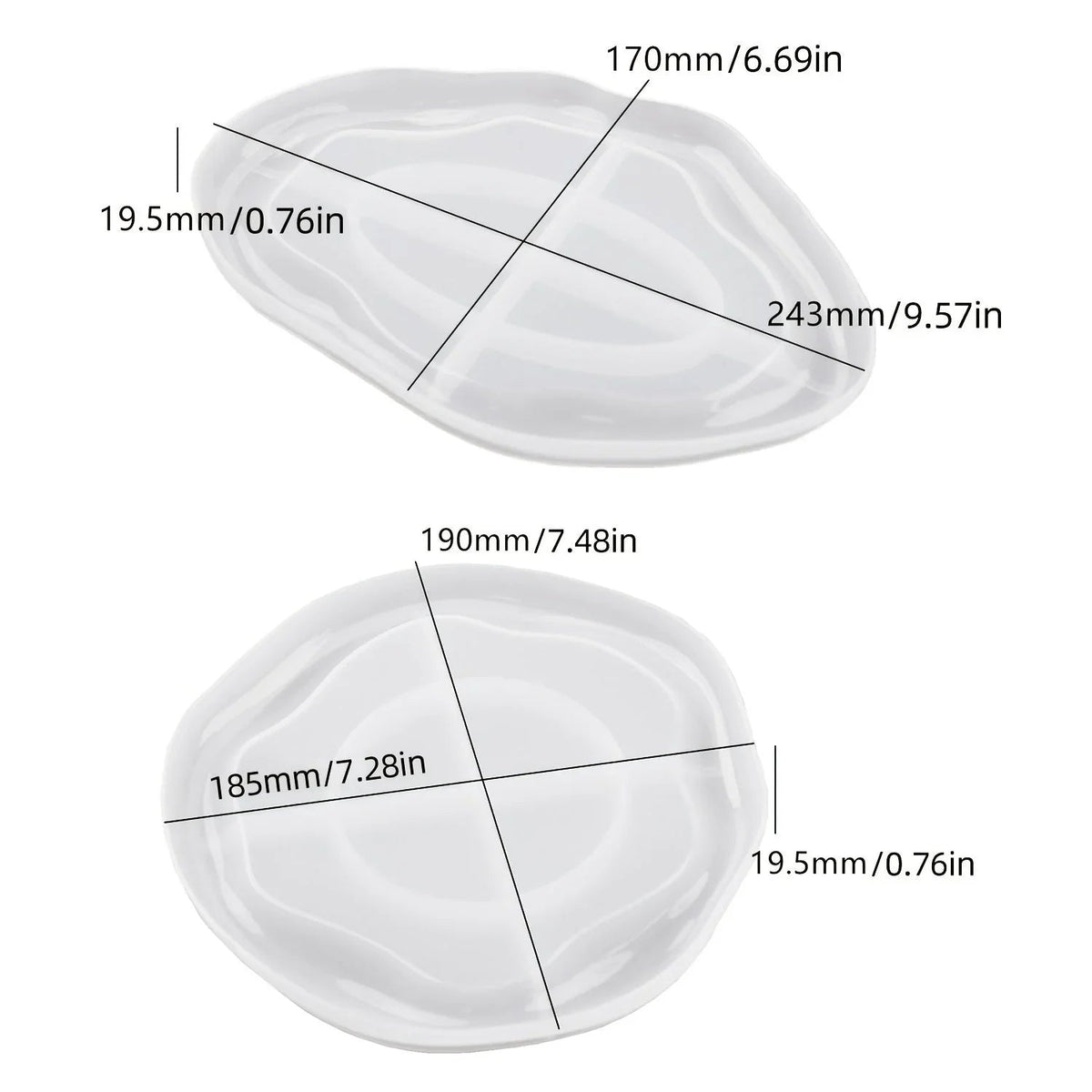 Mold - Silicone Cloud Diy Small, angled view - House Of Avana [[SKU:HOA-CON-008]]