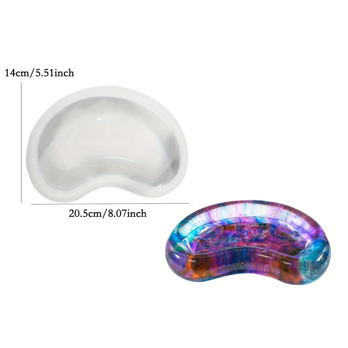 Mold Tray - Mirror Finish Silicone, angled view - House Of Avana [[SKU:HOA-MIR-404]]