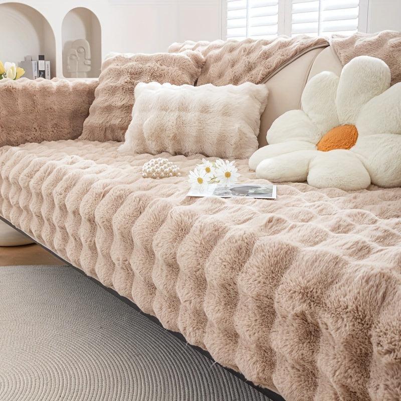 Molly Mutt Couch Cover - Soft, Cozy, and Non-Slip Plush Sofa Protector topspet