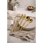 Monaco Gold Flatware Set - 16 Piece