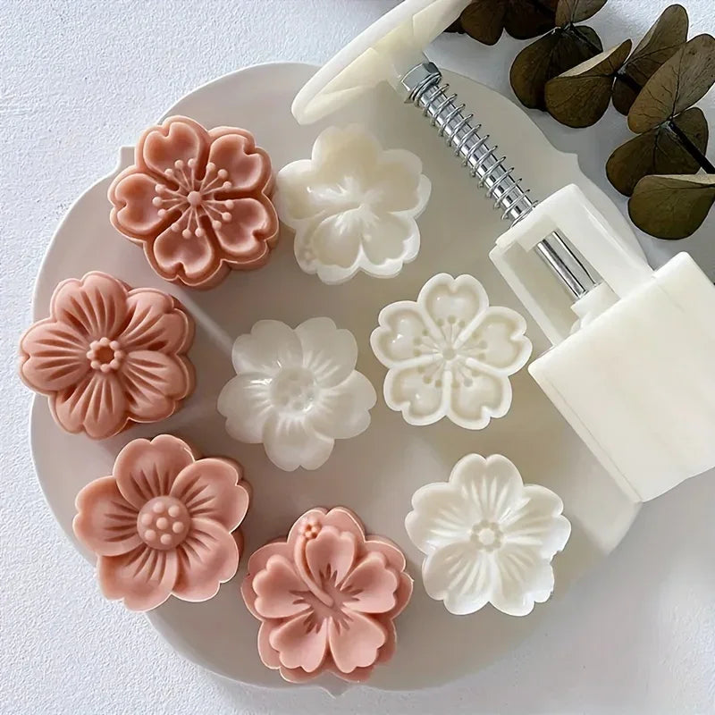 Moon Cake Maker - Plastic Cherry Blossom Mold