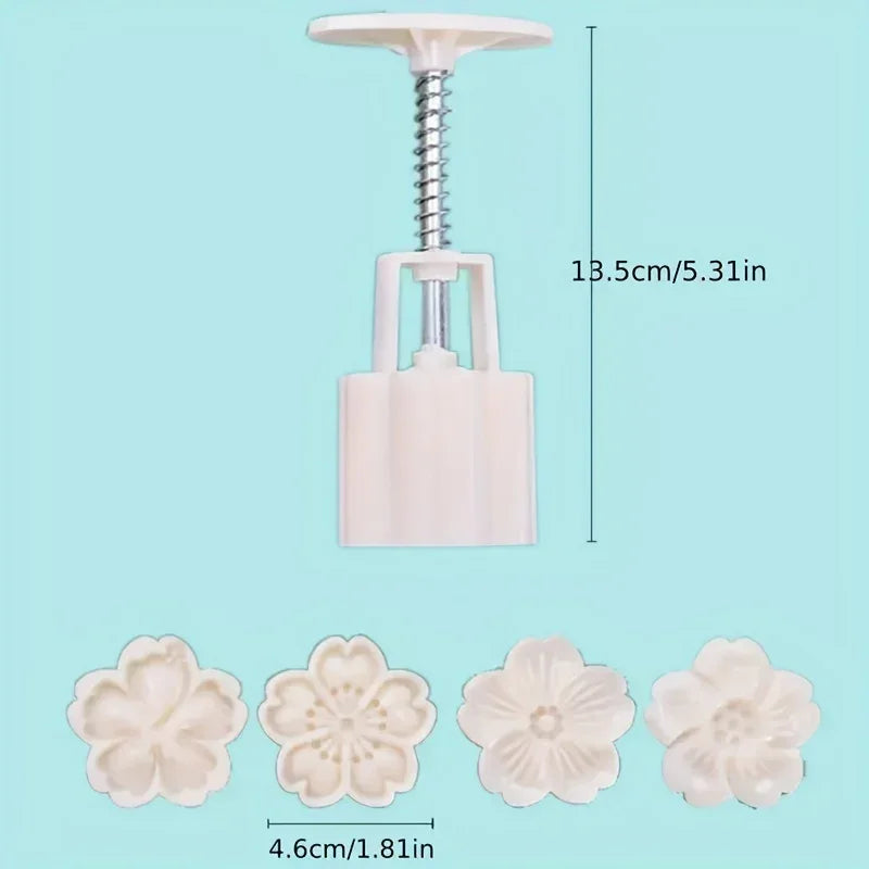Moon Cake Maker - Plastic Cherry Blossom Mold