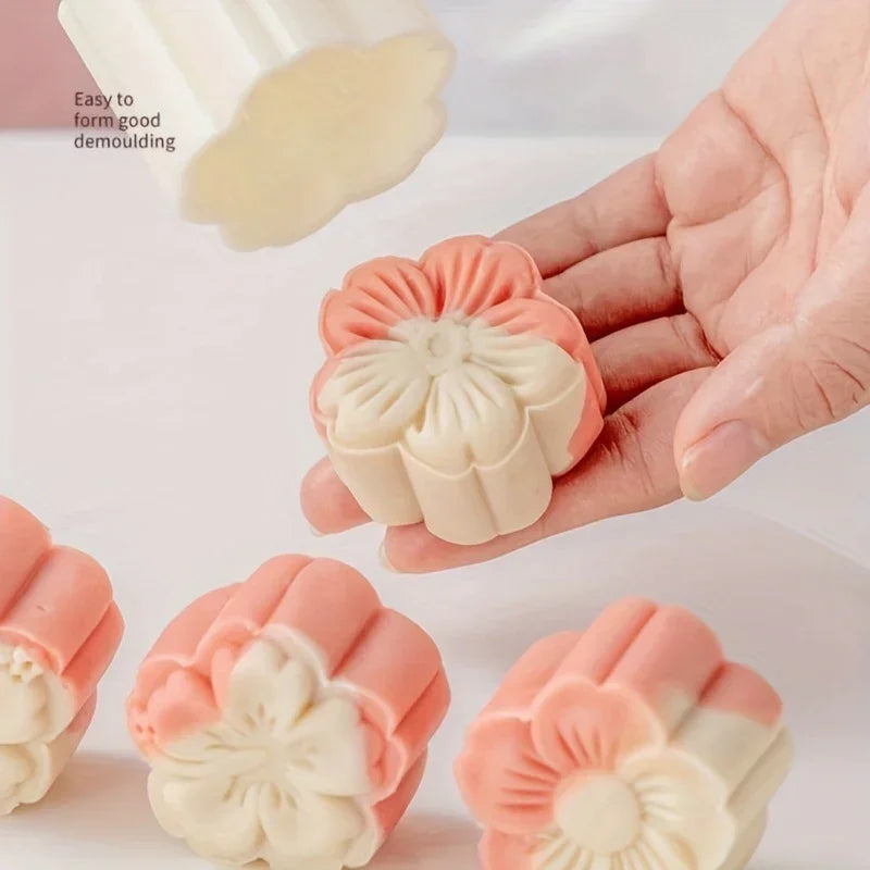 Moon Cake Maker - Plastic Cherry Blossom Mold