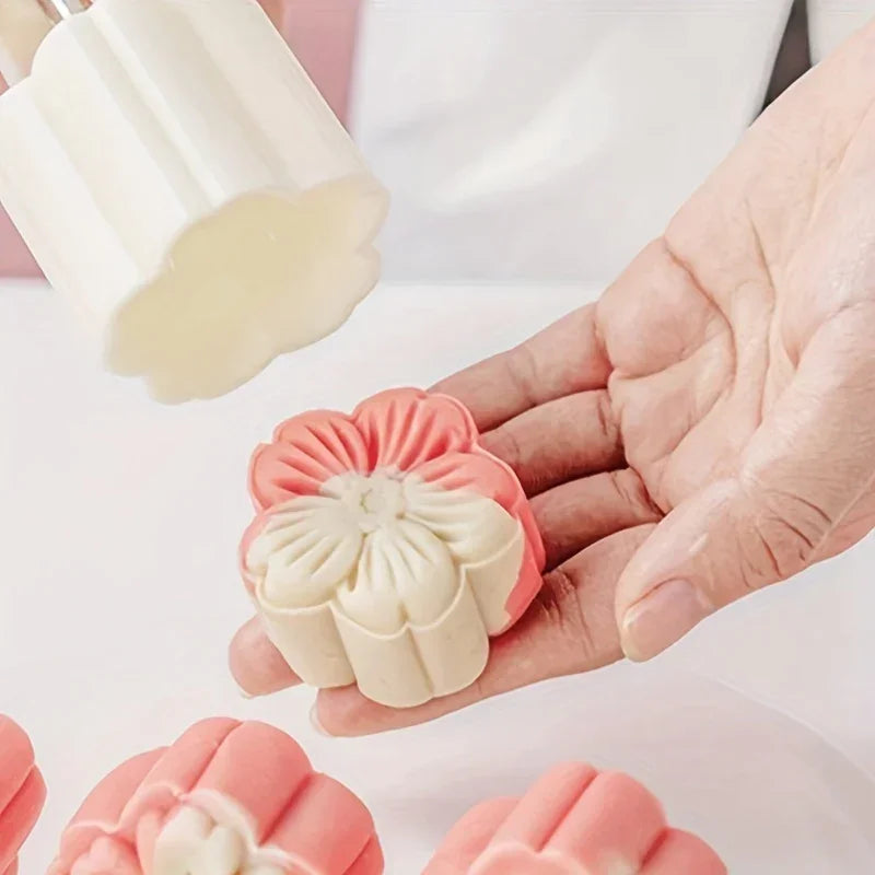 Moon Cake Maker - Plastic Cherry Blossom Mold