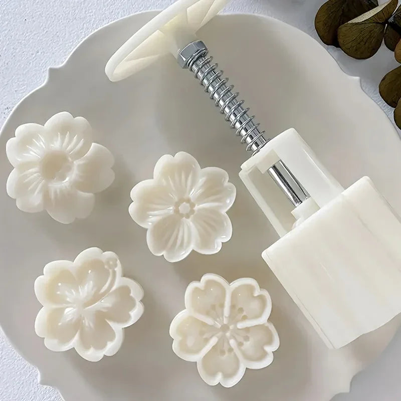 Moon Cake Maker - Plastic Cherry Blossom Mold