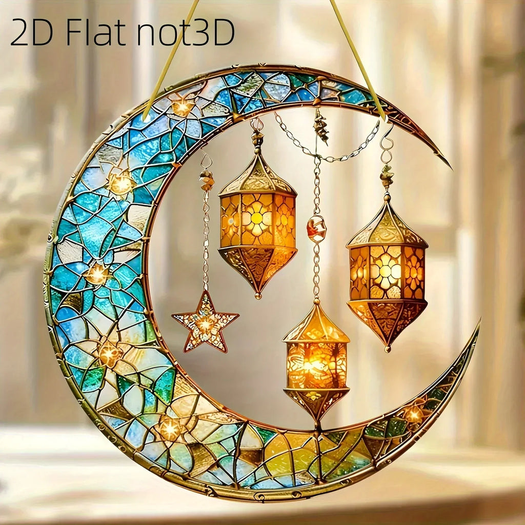Moonlight Catcher - Colorful Stained Glass 20cm