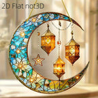 Moonlight Catcher - Colorful Stained Glass 20cm