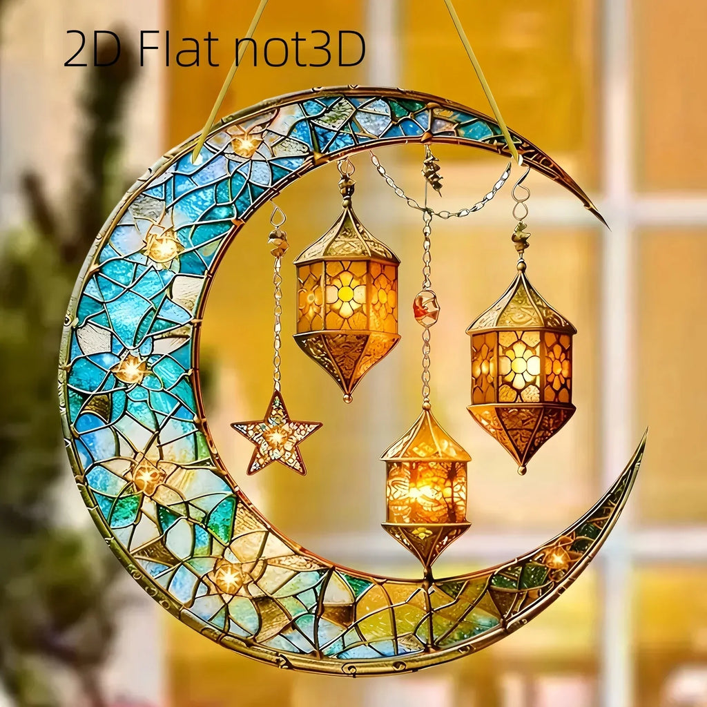 Moonlight Catcher - Colorful Stained Glass 20cm