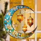 Moonlight Catcher - Colorful Stained Glass 20cm