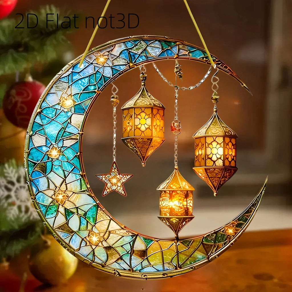 Moonlight Catcher - Colorful Stained Glass 20cm