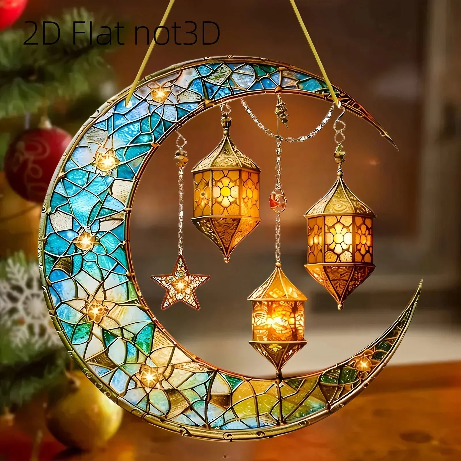 Moonlight Catcher - Colorful Stained Glass 20cm