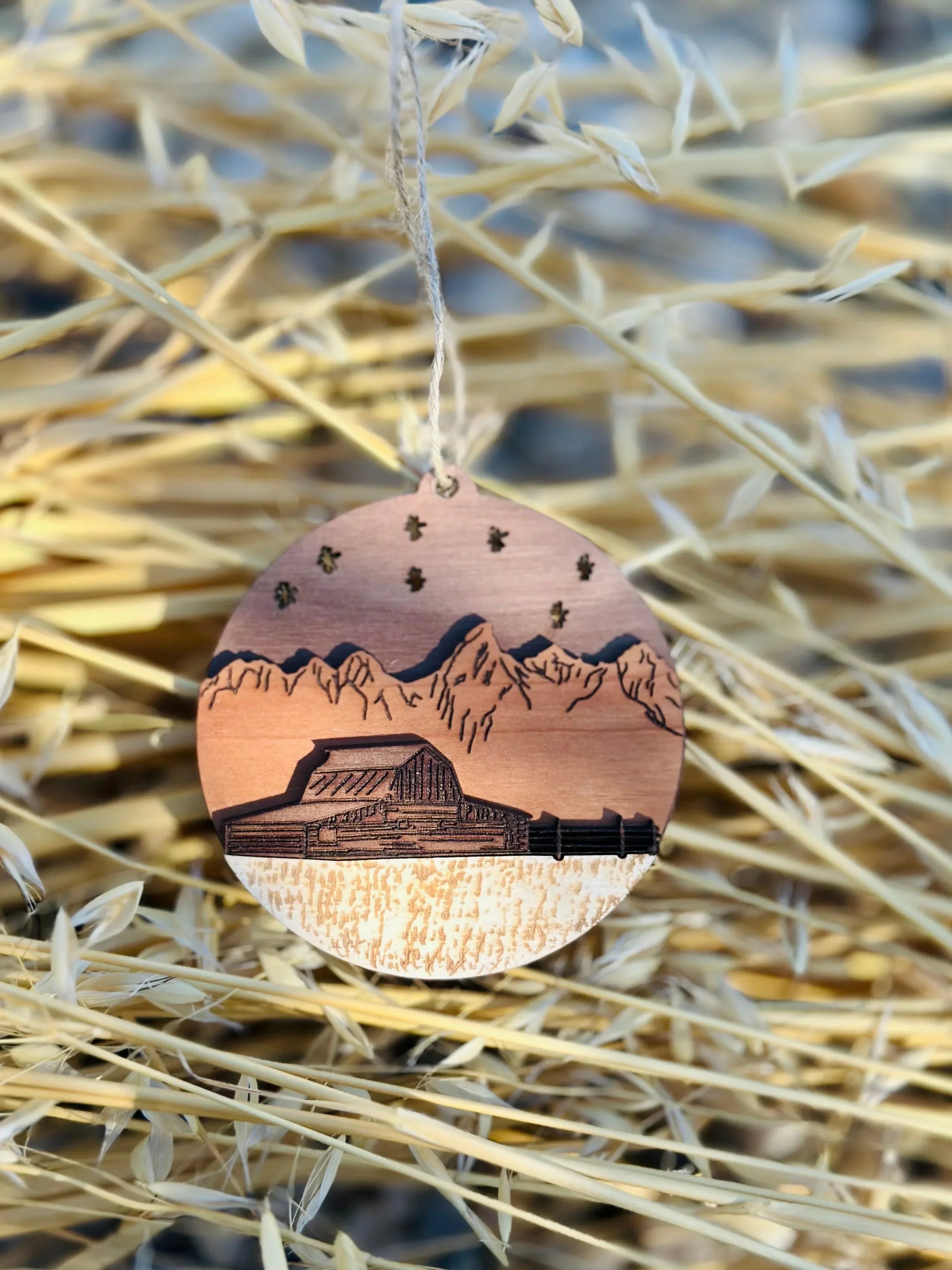 Mormon Row Layered Ornament at Grand Teton National Park
