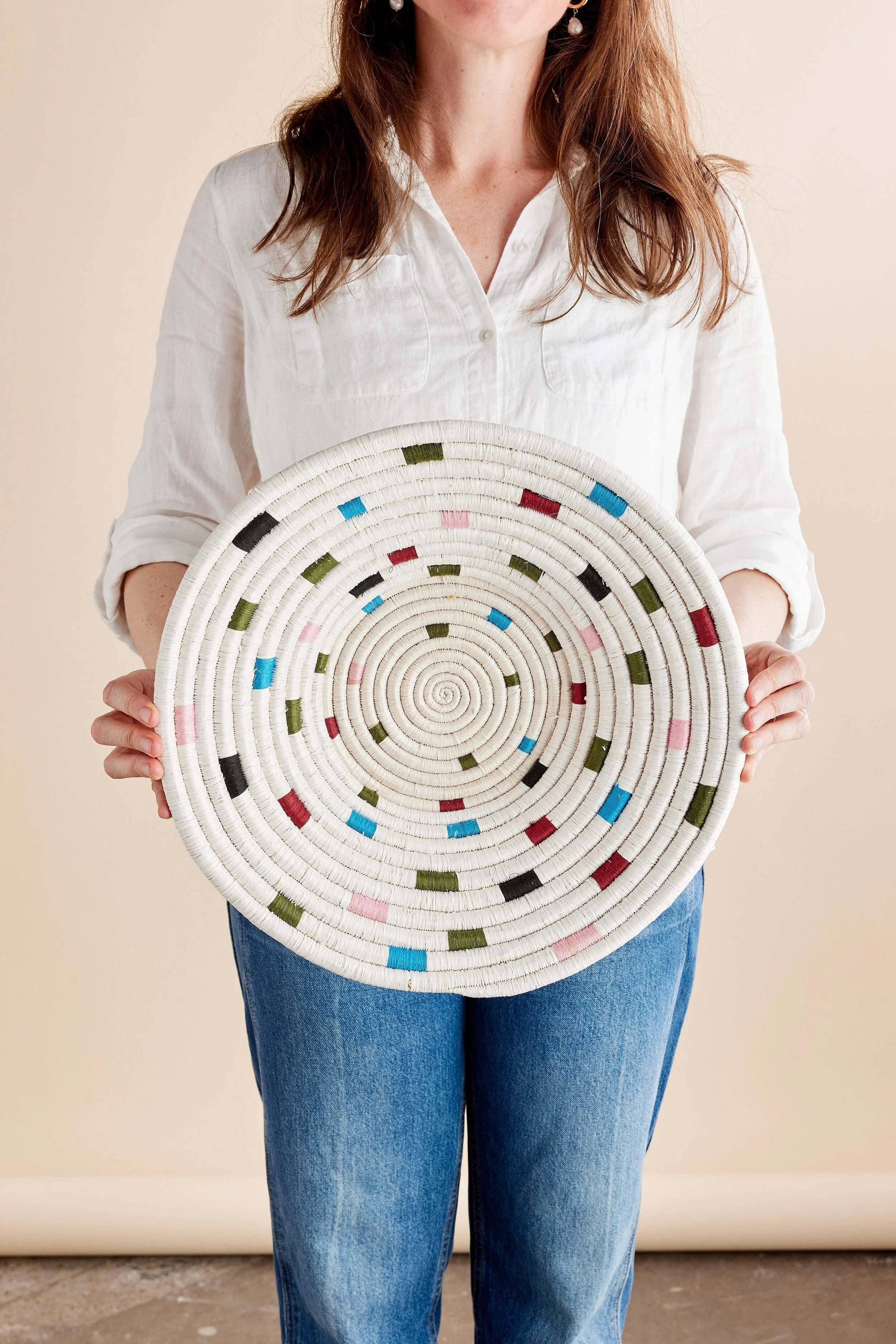 Mosaic Confetti Wall Basket Kanju Interiors