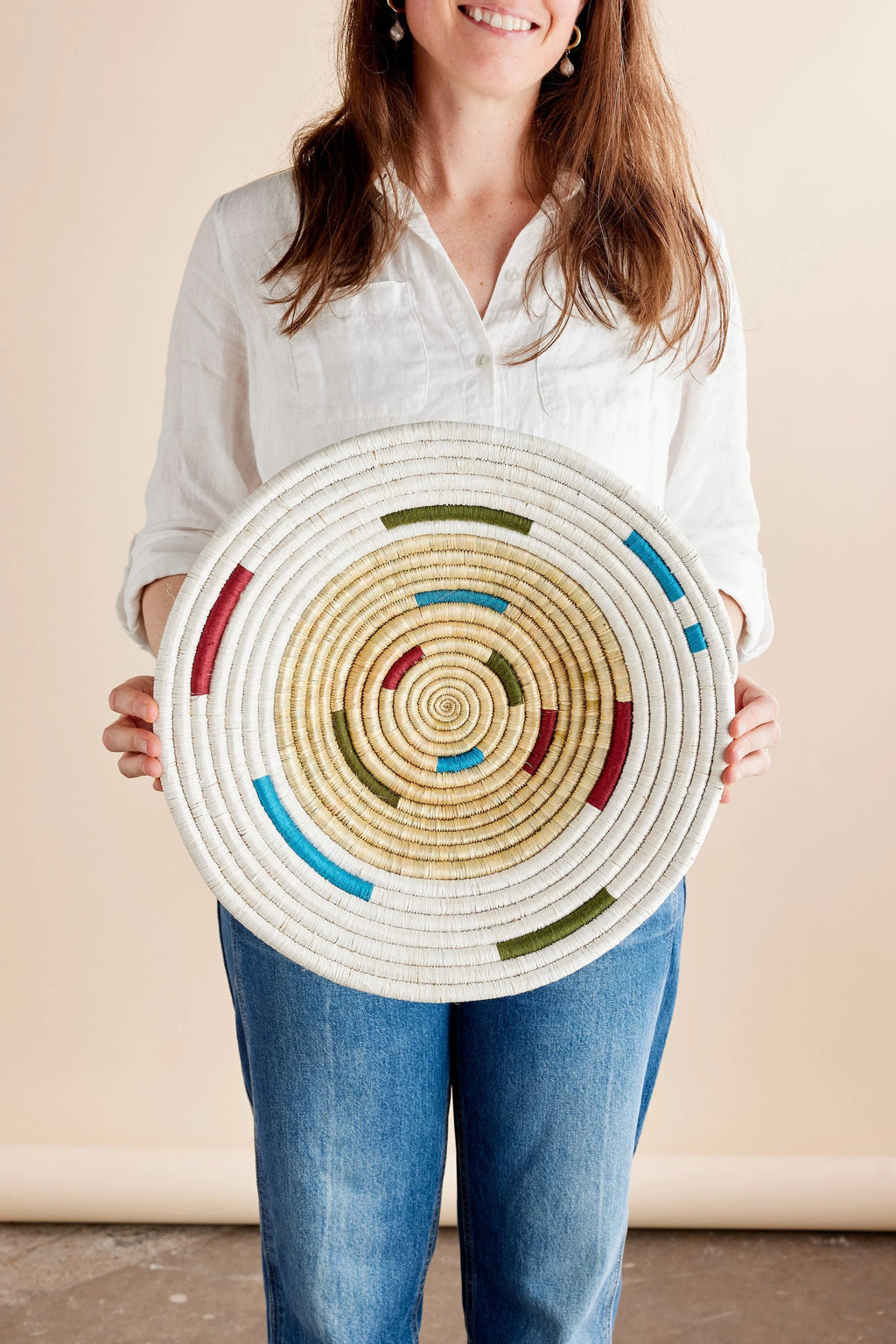 Mosaic Morse Wall Basket Kanju Interiors